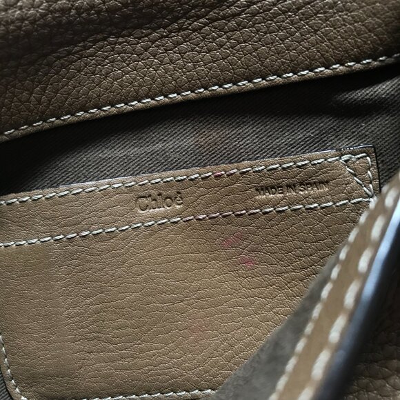 Chloe Marcie Small Crossbody Shoulder Saddle Bag Purse Womens Brown Leather - Picture 10 of 15